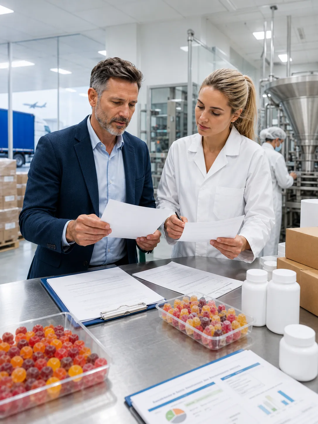 Professional illustration for Sourcing TGA-Compliant Gummy Manufacturers for the Australian Market - Probiota Innovations