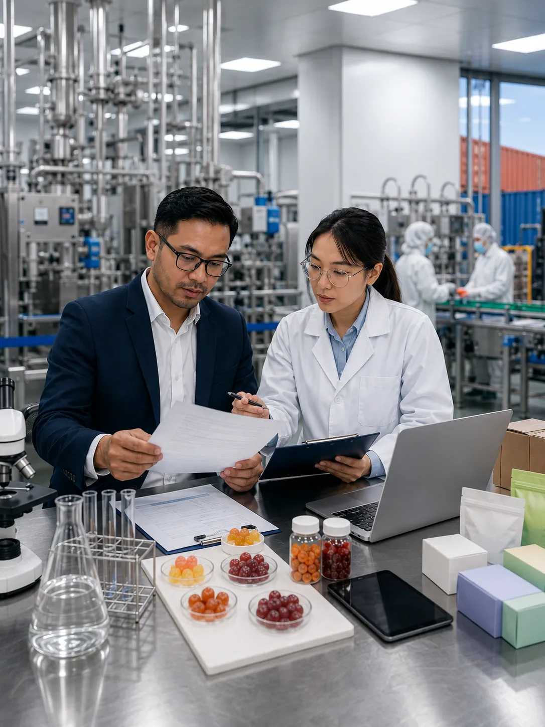 Professional illustration for Sourcing Halal Probiotic Gummies for the Malaysian Market (JAKIM) - Probiota Innovations