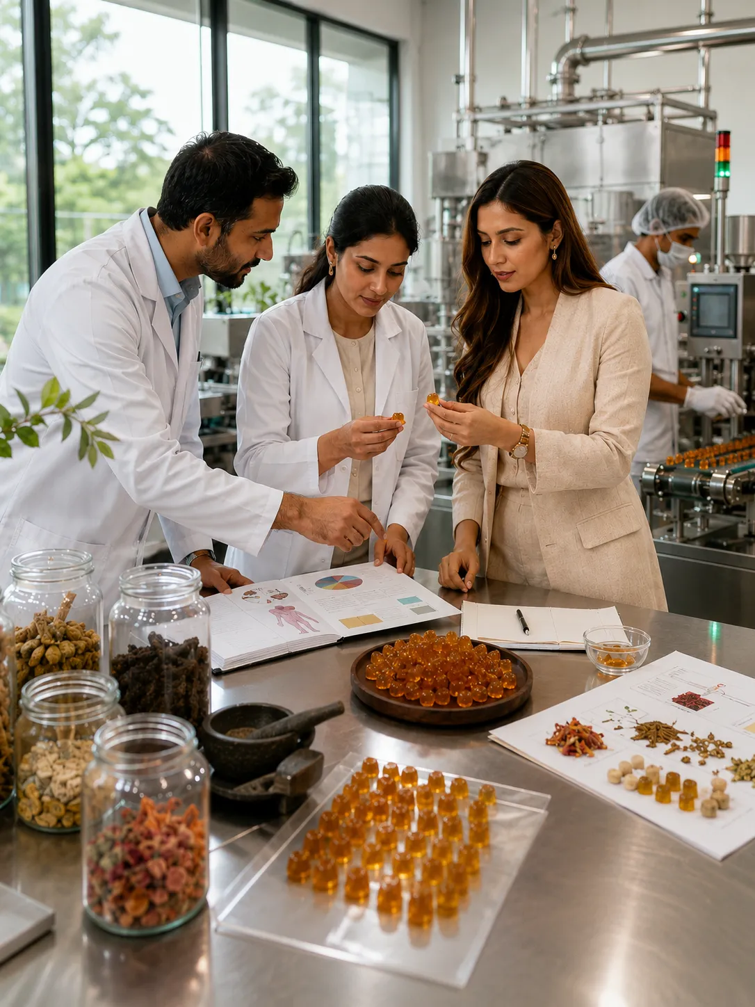 Technical illustration for Formulating Vision Care Gummies: Lutein, Zeaxanthin, and Meso-Zeaxanthin - Probiota Innovations