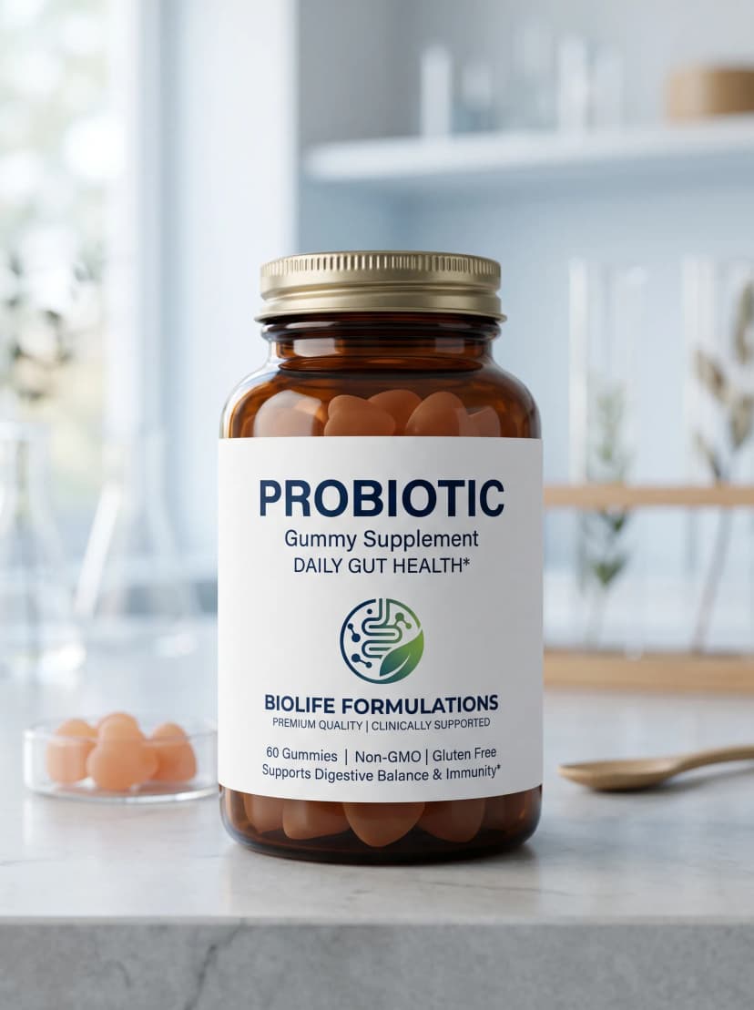 Private label probiotics manufacturing line for premium gummy supplements - Probiota Innovations