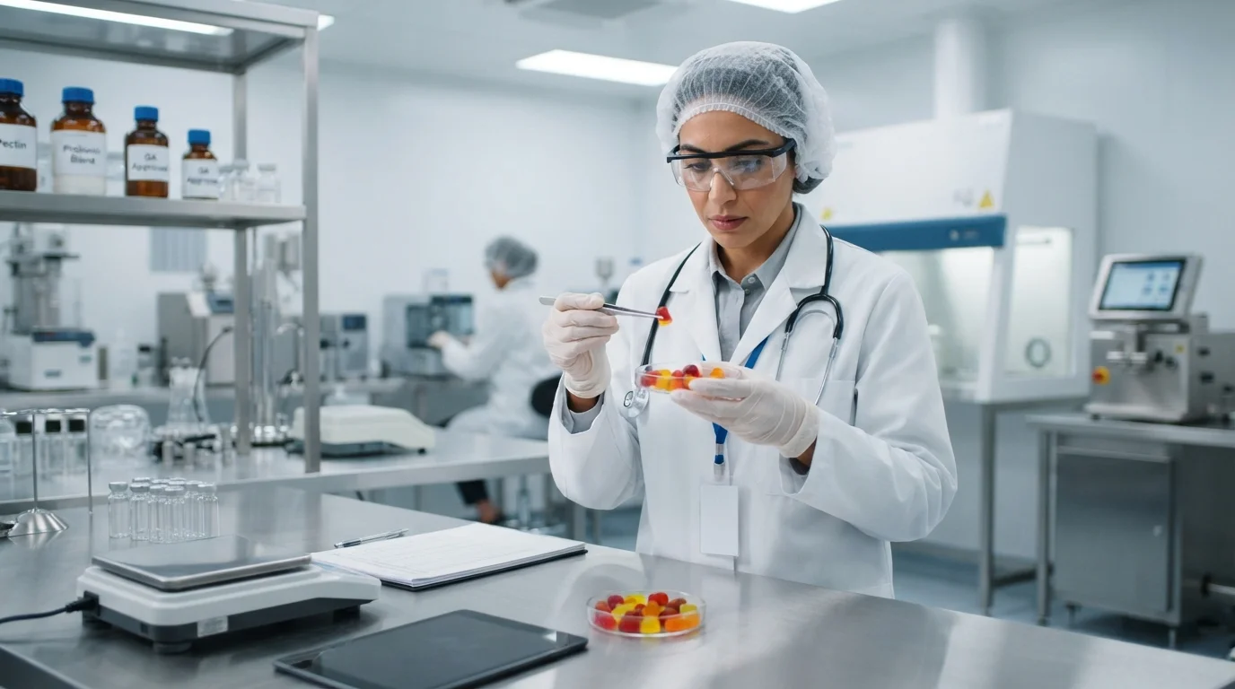 Pectin-based production of animal free halal probiotic gummies for the Middle East market