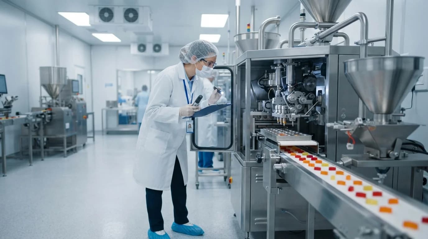 Foreign gummy manufacturer facility audit for Health Canada NNHPD Site License compliance