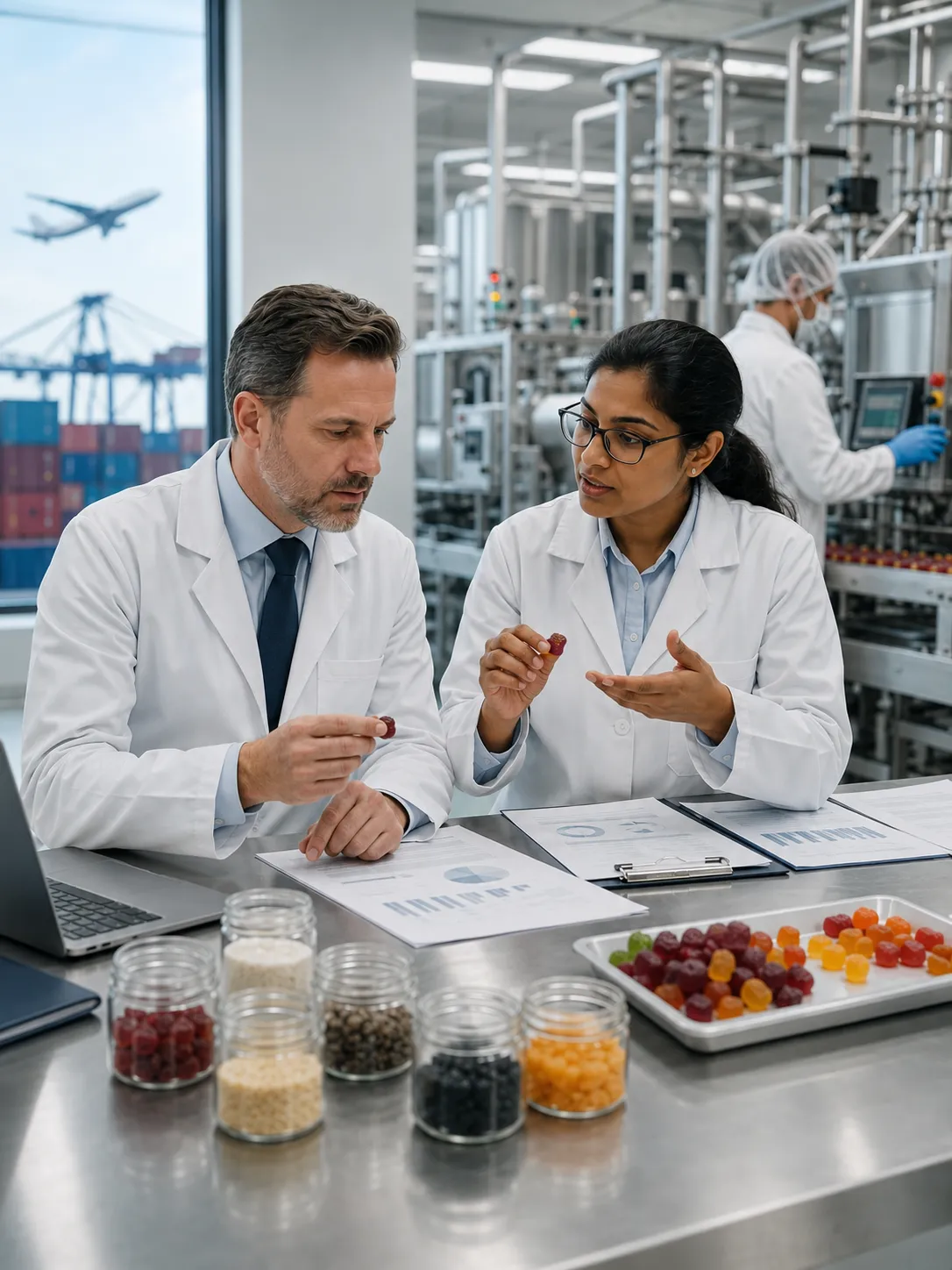 Professional illustration for India vs Vietnam: A Gummy Manufacturing Comparison for Global Brands - Probiota Innovations