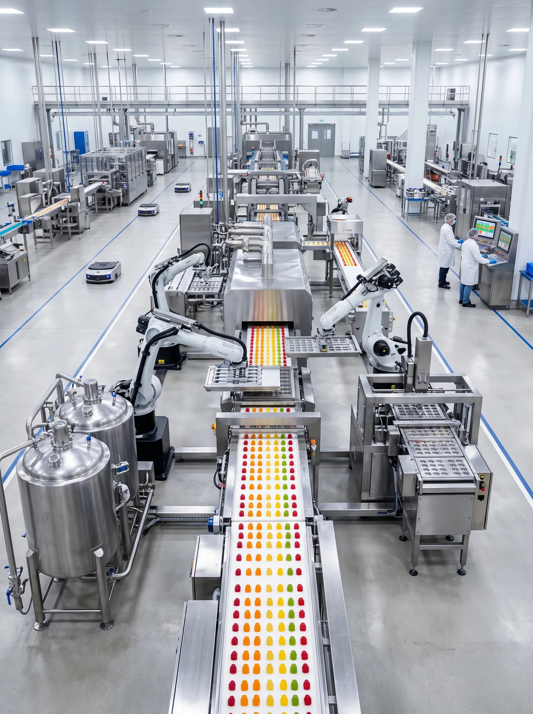 Gummy production economics scaling