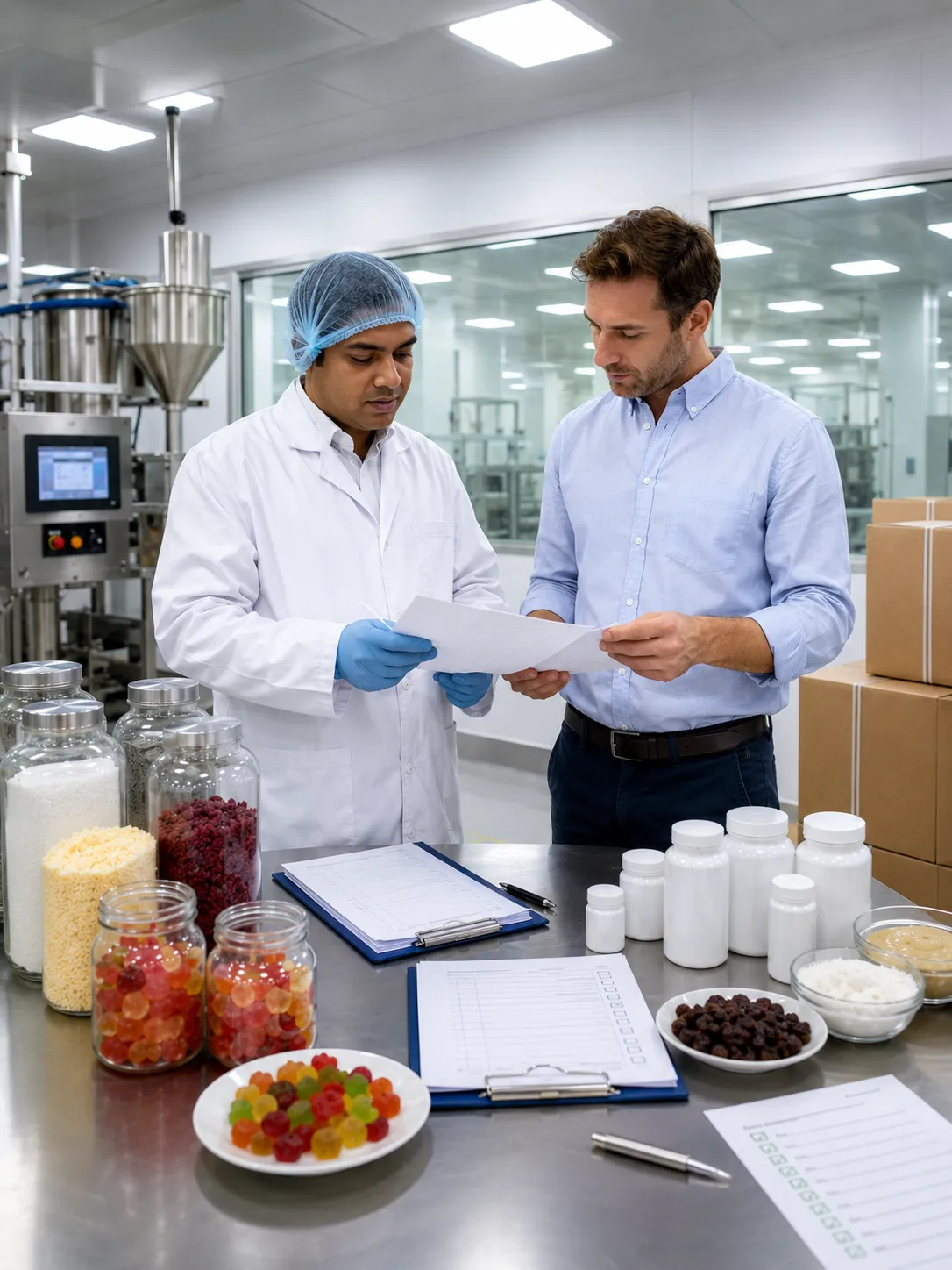 Professional illustration for Kosher Gummy Manufacturing Requirements in India - Probiota Innovations