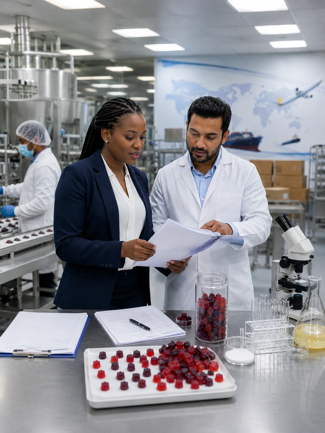 Professional illustration for South Africa Export-Ready Nutraceutical Gummies: Navigating SAHPRA - Probiota Innovations