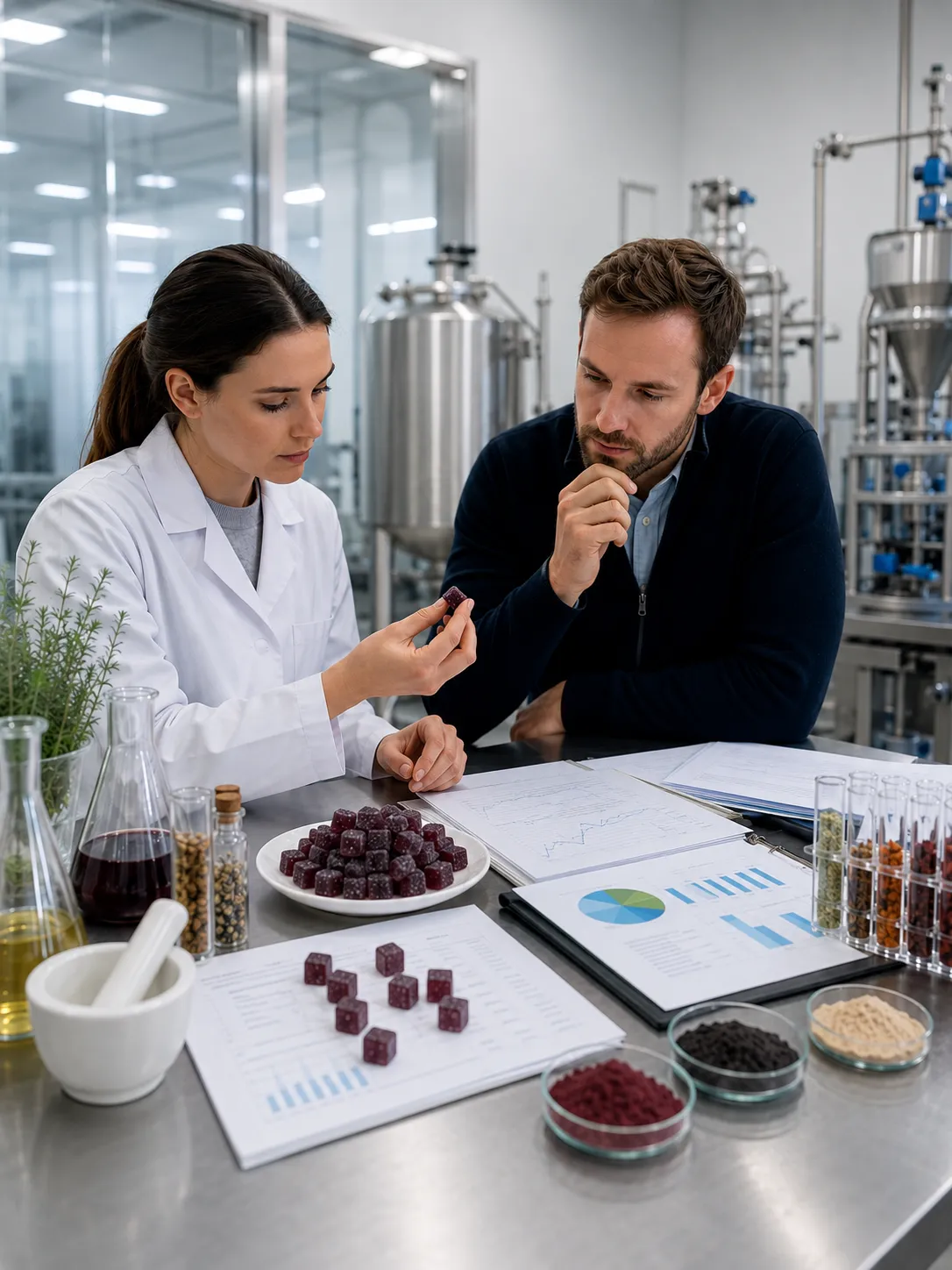 Professional illustration for The Rise of Nootropic Gummies in the UK: Formulation and Legalities - Probiota Innovations