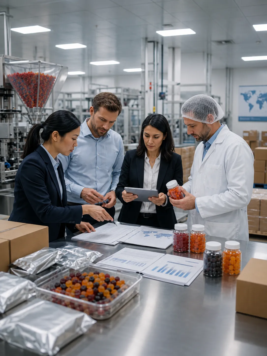 Professional illustration for Understanding Lead Times in Global Gummy Manufacturing Supply Chains - Probiota Innovations
