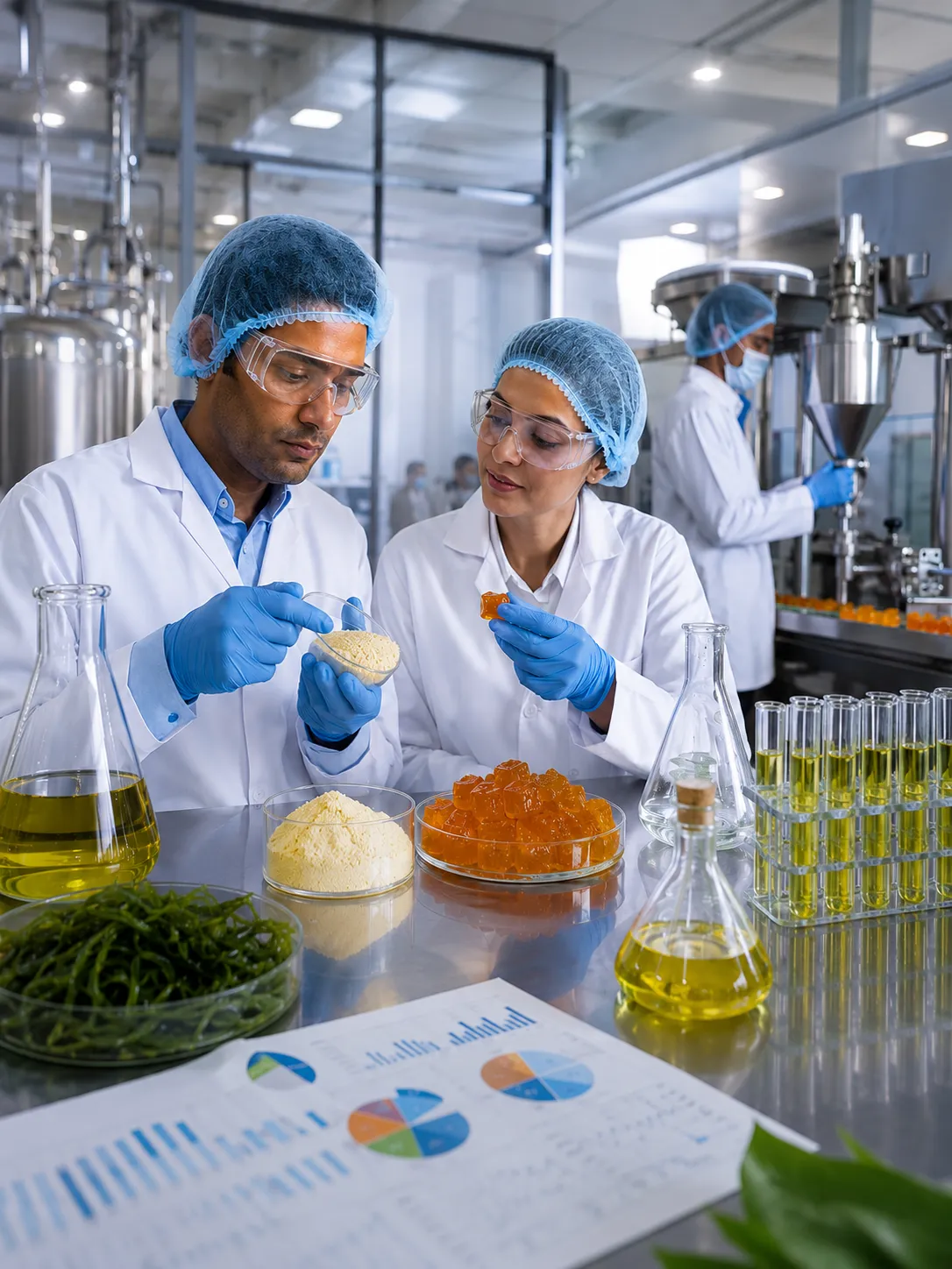 Professional illustration for Formulating Omega-3 Gummies: Microencapsulation and Preventing Fishy Burps - Probiota Innovations