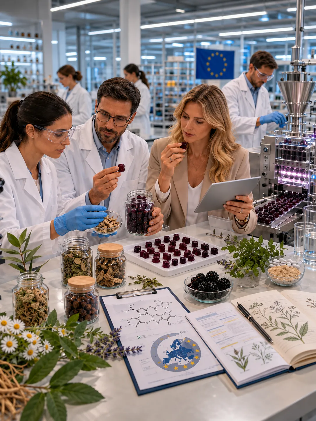 Professional illustration for The Market Potential for Prenatal Gummies with Folic Acid and DHA - Probiota Innovations